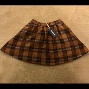 Wool Plaid Skater Skirt ModCloth